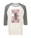 Saint Laurent Robot Logo Pattern T-shirt In White