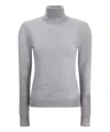 Saint Laurent Wool Sweater In Grey