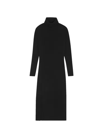 Saint Laurent Cashmere Turtleneck Tunic In Black