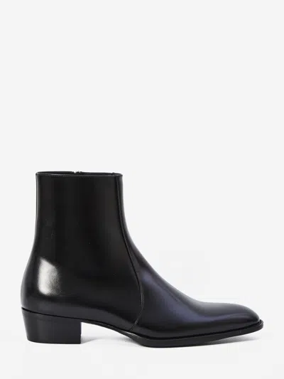 Saint Laurent Roman Boots In Black
