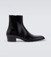Saint Laurent Roman Boots In Smooth Leather In Black