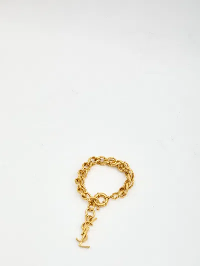 Saint Laurent Rope-chain Bracelet In Metal