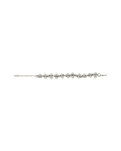Saint Laurent Rope Chain Bracelet In White