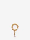 Saint Laurent Detailed-chain Logo-pendant Bracelet In Gold