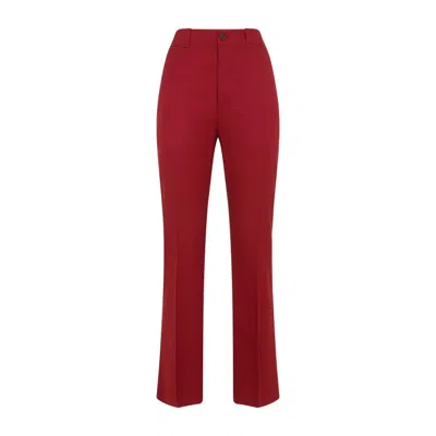 SAINT LAURENT SAINT LAURENT ROUGE COTTON PANTS