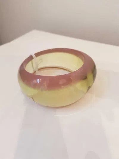 Saint Laurent Round Bracelet In Yellow