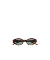 Saint Laurent Round Cat-eye Sunglasses In Black