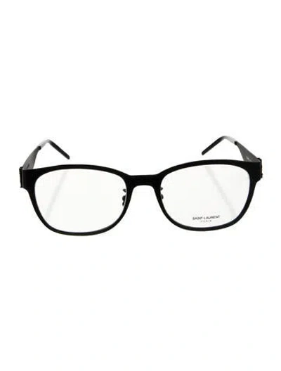 Pre-owned Saint Laurent Round Eyeglasses In Black