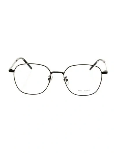 Pre-owned Saint Laurent Round Eyeglasses In Black
