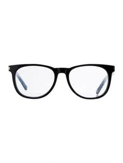Pre-owned Saint Laurent Round Eyeglasses In Black