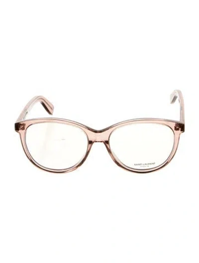 Pre-owned Saint Laurent Round Eyeglasses In Pink