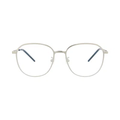 Pre-owned Saint Laurent Round Eyeglasses 'silver/transparent' | Men's Size Onesize