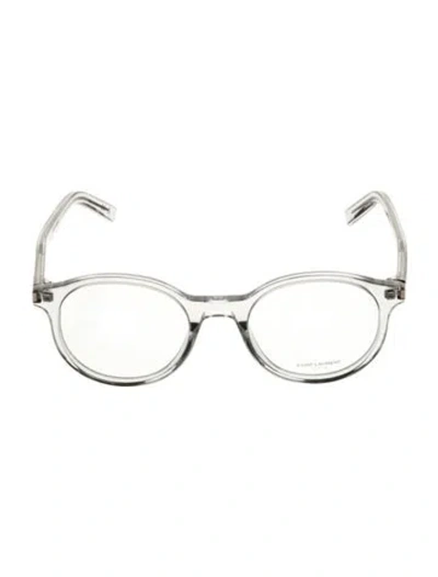 Pre-owned Saint Laurent Round Eyeglasses In Transparent