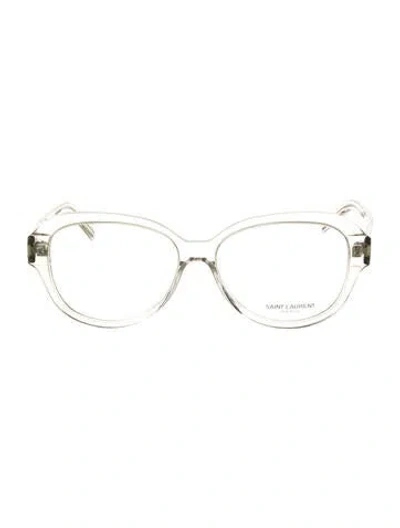 Pre-owned Saint Laurent Round Eyeglasses In Transparent