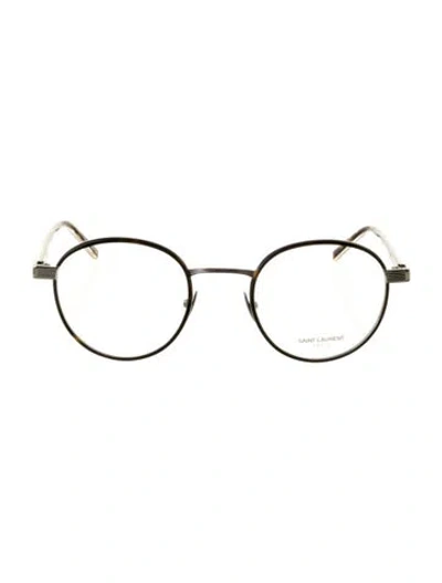 Pre-owned Saint Laurent Round Eyeglasses W/ Tags In Black