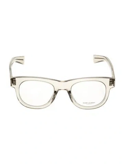 Pre-owned Saint Laurent Round Eyeglasses W/ Tags In Transparent