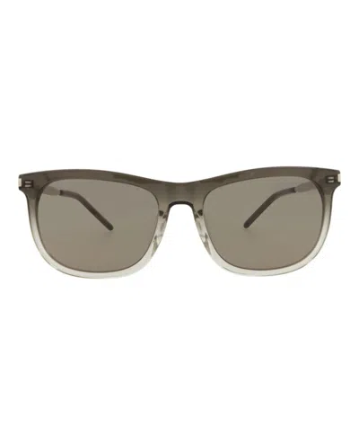 Saint Laurent Round-frame Acetate Sunglasses With Metal Temples