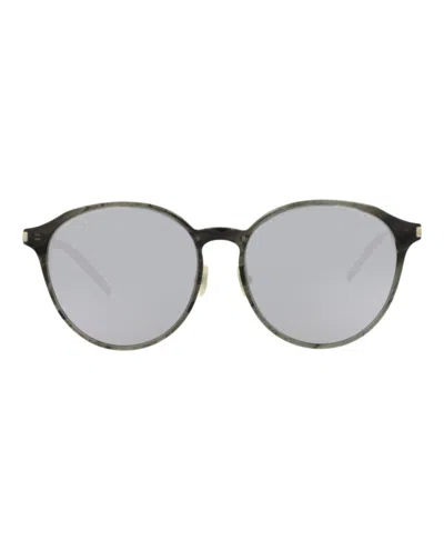 Saint Laurent Round-frame Acetate Sunglasses With Non-polarized Lens