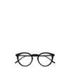 Saint Laurent Round Frame Flat Mirror In Black