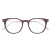 Saint Laurent Round Frame Glasses In 004 Brown Silver Transpar