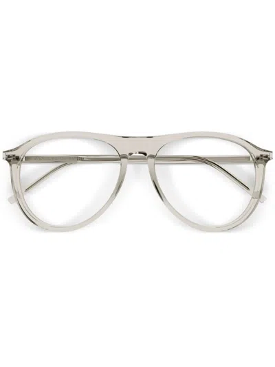 Saint Laurent Round-frame Glasses In 中性色