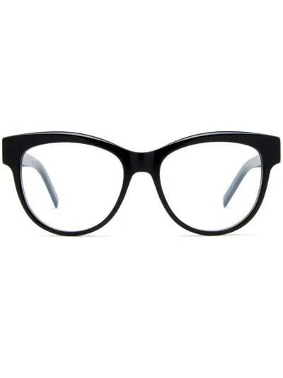 Saint Laurent Round-frame Glasses In Black