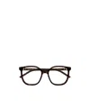 Saint Laurent Full-frame Plain Mirror In Brown