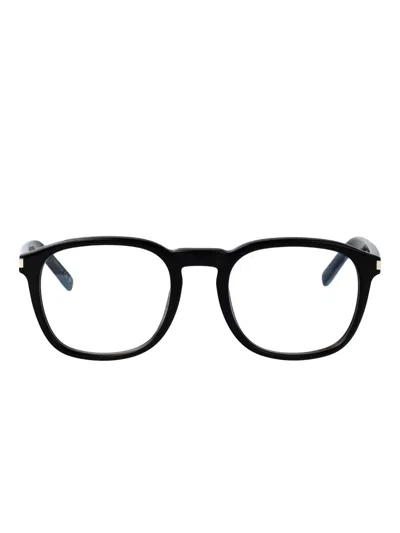 Saint Laurent Round-frame Glasses In Black
