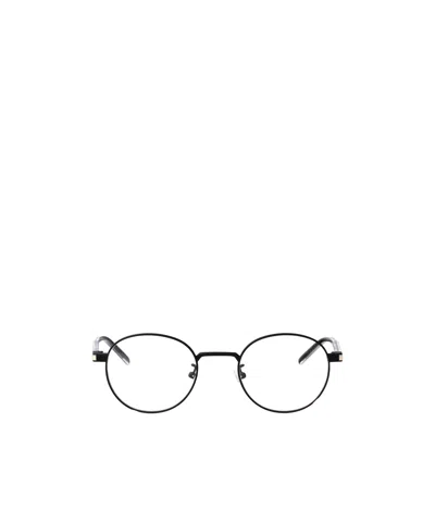Saint Laurent Round-frame Glasses In Black