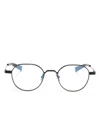 Saint Laurent Round-frame Glasses In Black