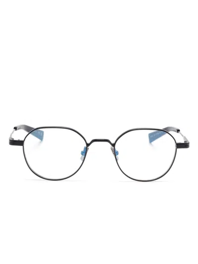 Saint Laurent Round-frame Glasses In Black