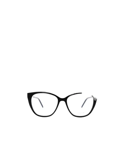 Saint Laurent Round-frame Glasses In Black