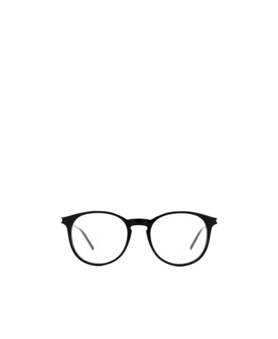 Saint Laurent Round Frame Glasses In Black