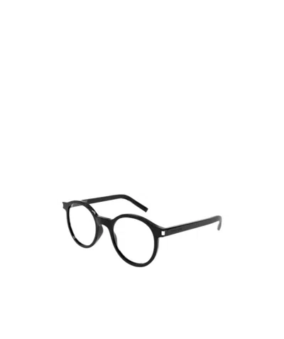 Saint Laurent Round-frame Glasses In Black