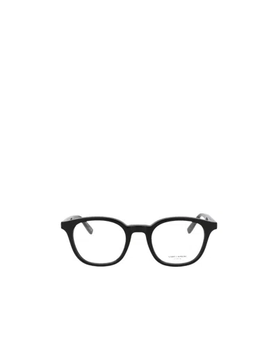 Saint Laurent Round-frame Glasses In Black