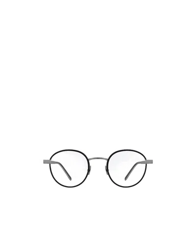 Saint Laurent Round Frame Glasses In Black