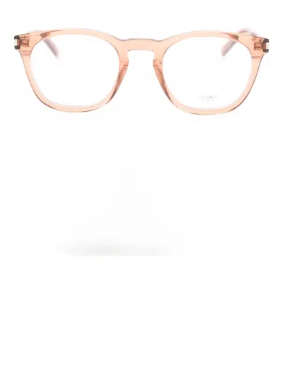 Saint Laurent Round-frame Glasses In Pink