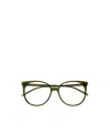 Saint Laurent Round-frame Glasses In Green
