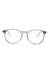 Saint Laurent Sl347 Round Frame Glasses In Grey