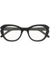 Saint Laurent Sonnenbrille Mit Rundem Gestell In Black