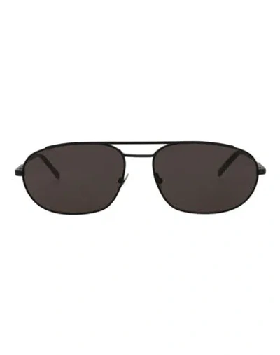 Saint Laurent Round-frame Metal Sunglasses Man Sunglasses Black Size 61 Metal