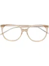 Saint Laurent Round-frame Optical Glasses In Neutrals