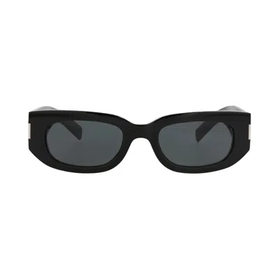 Pre-owned Saint Laurent Round-frame Recycled Acetate Sunglasses 'black' | Men's Size Onesize