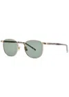 Saint Laurent Round-frame Resin Sunglasses In Gold