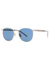 Saint Laurent Round-frame Resin Sunglasses In Gold