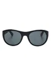 Saint Laurent Round-frame Sunglasses In 黑色