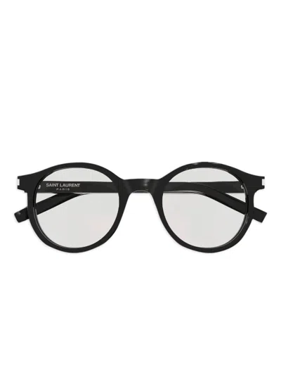 Saint Laurent Round-frame Sunglasses In Black