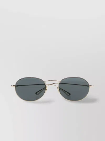 Saint Laurent Round Frame Sunglasses Slim Arms In Neutral