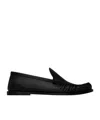 Saint Laurent Round Head Loafer Shoes In Black
