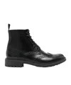 Saint Laurent Round-head Short Boots In Black